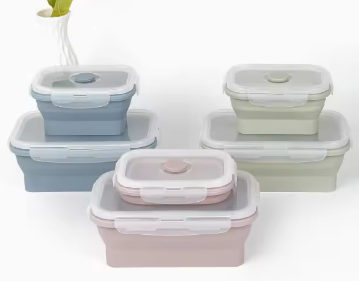 4 Piece Meal Prep Container Set - Portion Control Food Storage