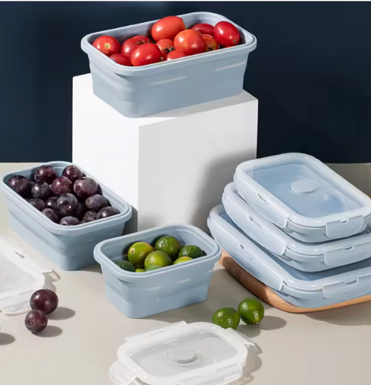 4 Piece Meal Prep Container Set - Portion Control Food Storage