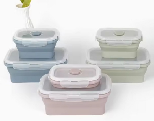 4 Piece Meal Prep Container Set - Portion Control Food Storage